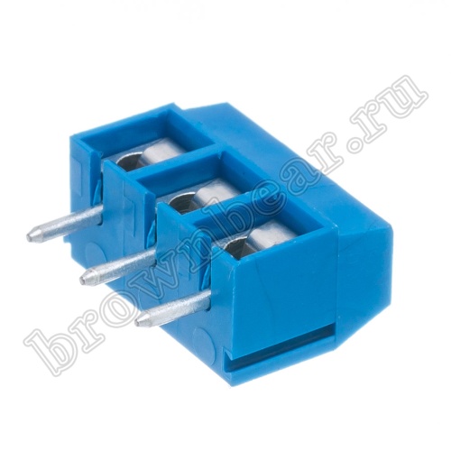Клеммник винтовой на плату, 3 контакта, 5.0 мм TB-12B фото 5