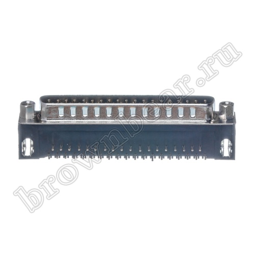 Разъем D-SUB 37 контактов, вилка на плату, прямой угол  7.2мм DRB-37MA фото 6