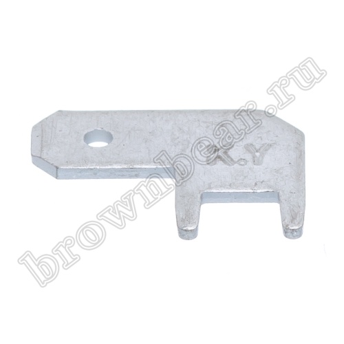 Клемма плоская 4.9 мм, вилка на плату, угловая, кратно 100шт., РП-П TA-4.9MR фото 5