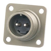 Разъём Amphenol серии MS, 2 контакта, вилка на блок, тип 12S, резьбовой MS3102E-12S-3P