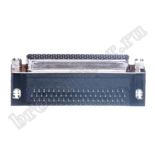 Разъем D-SUB  78 контактов высокой плотности, гнездо на плату, прямой угол DHR-78F фото 7