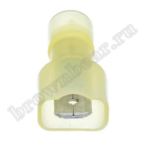 Клемма плоская обжимная 6.3 мм, вилка на провод 4.0 - 6.0 мм², полностью изолированная, кратно 100шт., РПИ-П TAI-5.5IF фото 5