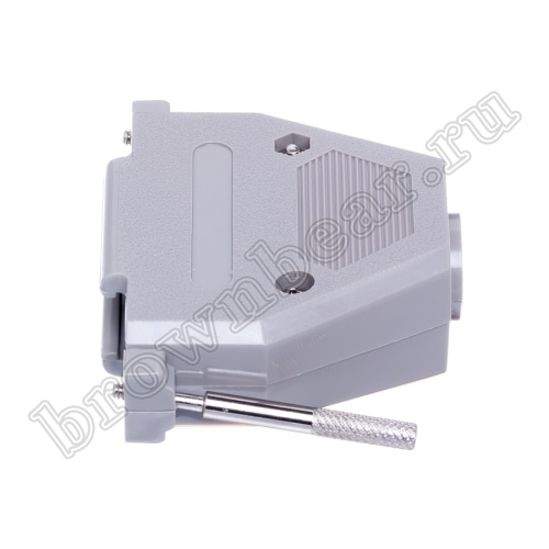 Корпус разъема D-SUB 37 контактов с удлиненными винтами, серый DPT-37C фото 4