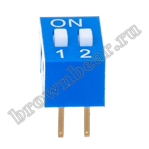 Переключатель Dip-Switch 2 контактных группы (B001A) SWD1-2 фото 4