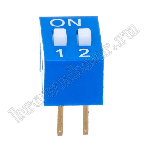 Переключатель Dip-Switch 2 контактных группы (B001A) SWD1-2 фото 4