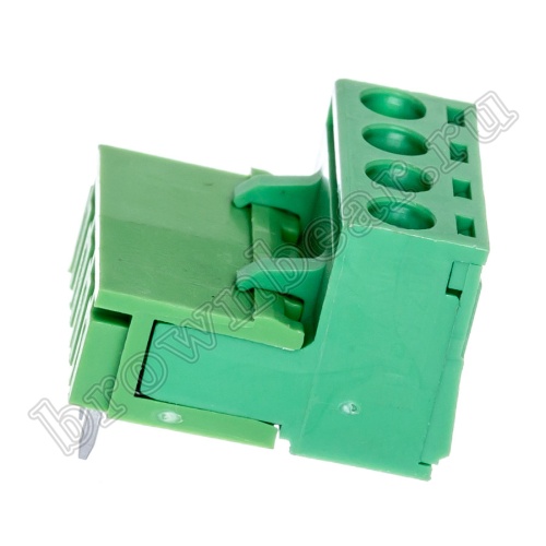 Клеммник винтовой провод-плата, 4 контакта, 5.0 мм, угловой TB-06RC фото 8