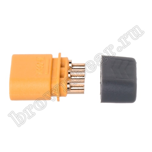 Разъем питания MR30 для АКБ, 3 контакта, штекер на кабель с кожухом MR30-M.G.Y фото 8