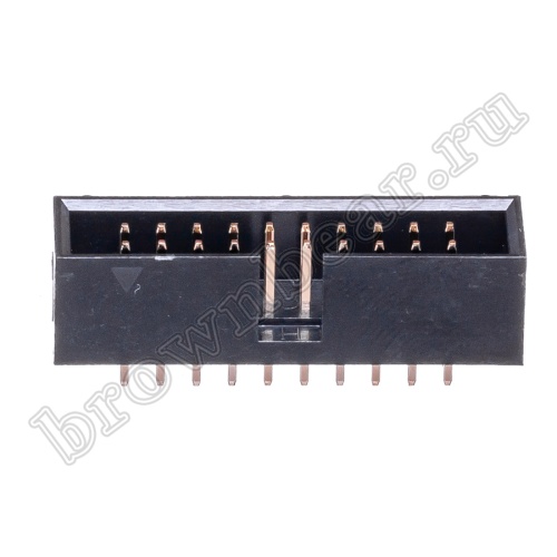 Разъем IDC 2х10 вилка на плату, шаг 2.54мм BH-20 фото 7