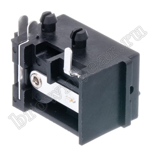 Разъем питания DC гнездо 2.5 x 5.5 мм, на плату с выключателем DJK-30B фото 5