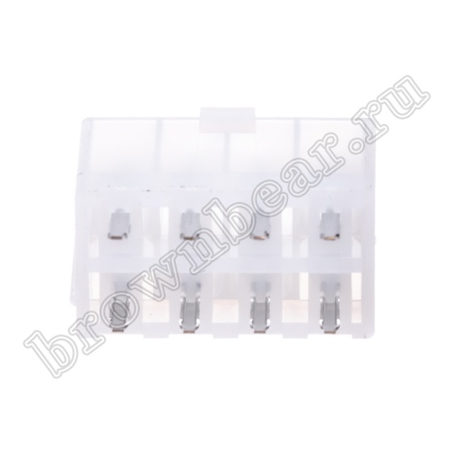 Разъем питания Mini-Fit 8 контактов, вилка на плату, шаг 4,2мм MF-8MA фото 6