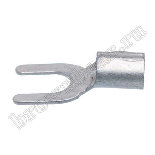 Клемма вилочная обжимная тип "U" 6.4 мм, на провод 10.0 мм², неизолированная, кратно 100шт. TY-8-6 фото 6