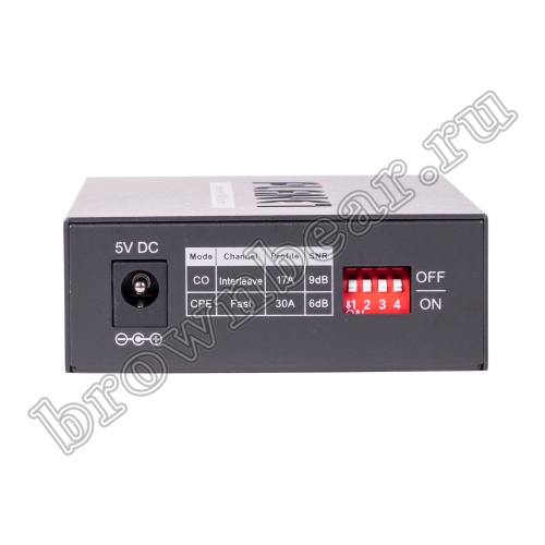 VC-231 Неуправляемый VDSL2 конвертер 1 порт 100Мб/с RJ-45 + 1 порт VDSL RJ-11 профиль 30a фото 3