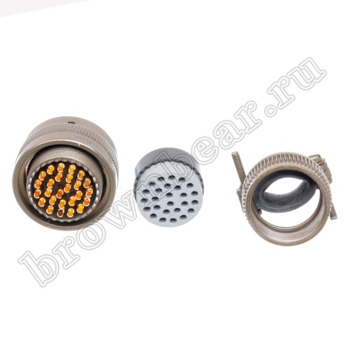 Разъём Amphenol серии 62IN, 26 контактов, розетка на кабель, тип 16, байонетный 62IN-16F-16-26S фото 3