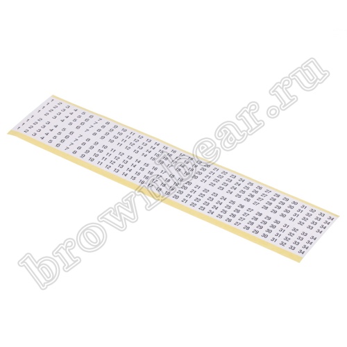 Маркер самоклеящийся цифры 1-34, 1 лист