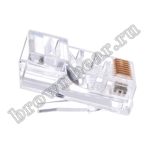 Разъём RJ-45 (8P8C) 3 зубца, вилка под витую пару TPR-8P8C-S3 фото 6