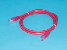 Патч-корд (шнур) RJ-45 - RJ-45 кат.5е, 1м, красный 