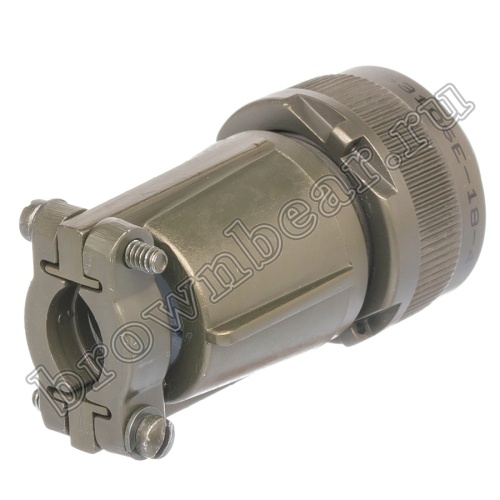 Разъём Amphenol серии MS, 4 контакта, вилка на кабель, тип 18, резьбовой MS3106E-18-4P фото 5