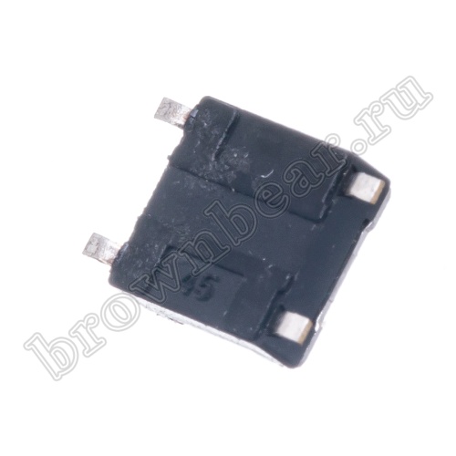 Кнопка тактовая влагозащищенная SMD, 6х6 мм, h=4.3 мм, 4 контакта SWT-54 фото 3