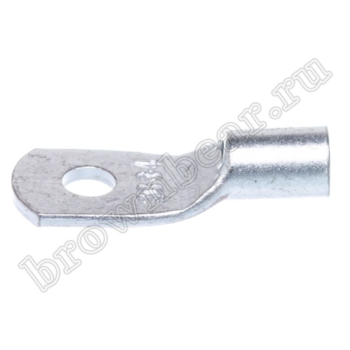 Клемма кольцевая обжимная тип "O" прямоугольная 4.3 мм на провод 4.0 - 6.0 мм², неизолированная, кратно 100шт. TRC-5.5-4 фото 5