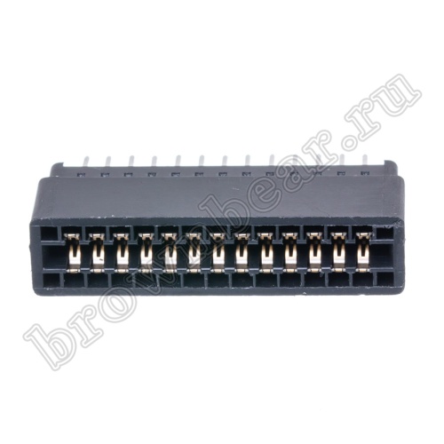 Слот (краевой разъём) 26 контактов на плату фото 2