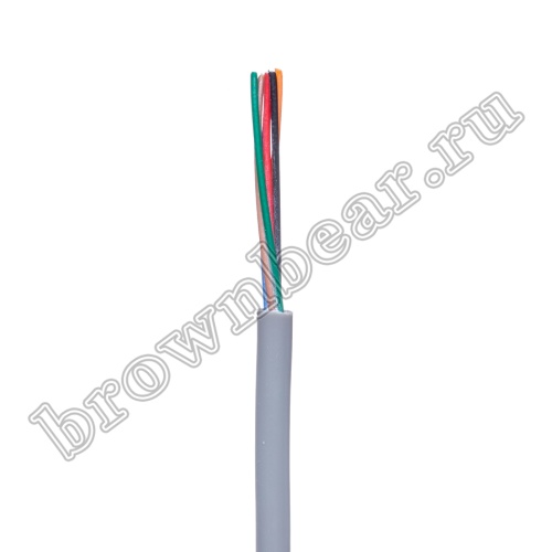 Кабель сигнальный коммуникационный 6 проводов, 28AWG, бухта 50м, неэкранированный, серый SIN YU фото 2