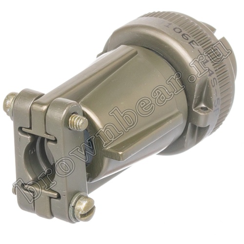 Разъём Amphenol серии MS, 5 контактов, вилка на кабель, тип 14S, резьбовой MS3106E-14S-5P фото 4