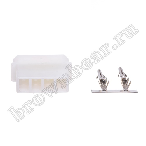 Разъем питания 4 контакта, вилка на кабель, к дисководу, шаг 5.08 мм TH-4M фото 5