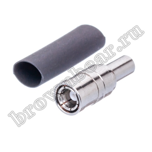 Разъем SMB гнездо на кабель RG-174,188,316, обжимной, Amphenol, SMB6121A1-NT30G-316U-50 SMB-C174J фото 3