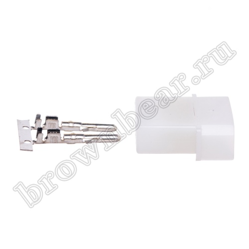 Разъем питания 4 контакта, вилка на кабель, к дисководу, шаг 5.08 мм TH-4M фото 3