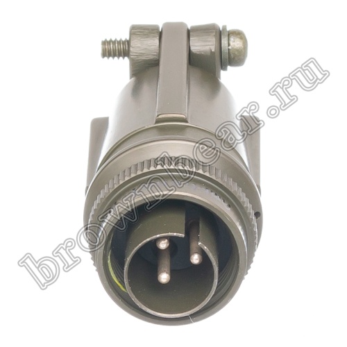 Разъём Amphenol серии MS, 3 контакта, вилка на кабель, тип 10SL, резьбовой MS3106E-10SL-3P фото 7