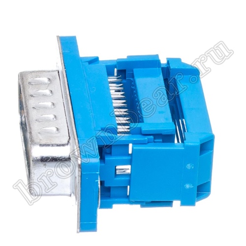 Разъем D-SUB  15 контактов, вилка на плоский кабель DI-15M фото 5