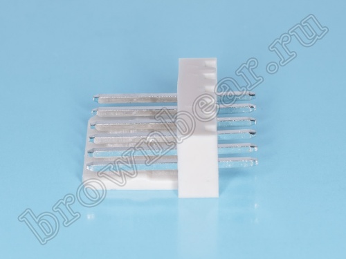 Разъем питания 6 контактов, вилка на плату, шаг 2.54 мм WF-6 фото 4