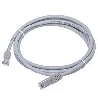 Патч-корд UTP RJ-45, категория 6, литой, 2 метра, серый 