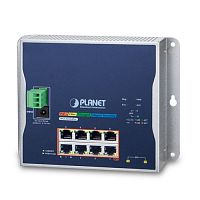 WGS-5225-8P2S Промышленный управляемый L2+ коммутатор Planet, 8 портов 802.3at PoE, 2 порта SFP 2.5Гбит/с