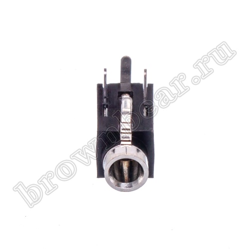 Разъём 2.5мм гнездо mini Jack на плату, стерео, 3 контакта AUB-33 фото 3