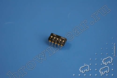 Переключатель Dip-Switch 5 контактных групп, монтаж в панель DIP (В012D) фото 2