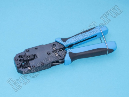 Пресс-клещи (кримпер) для обжима разъемов RJ-10,11,12,45,50 HT-200A фото 2