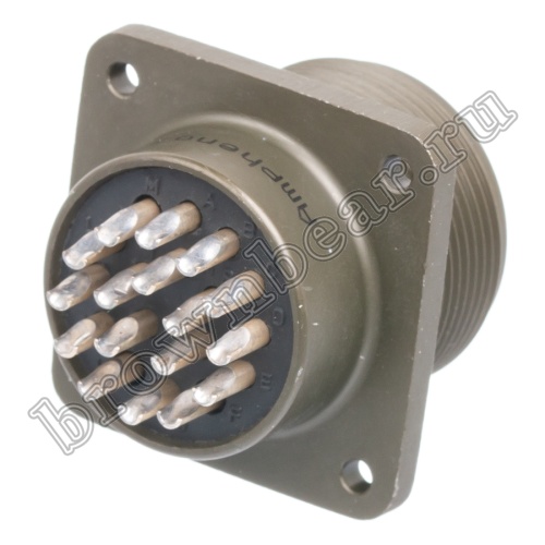 Разъём Amphenol серии MS, 17 контактов, розетка на блок, тип 20, резьбовой MS3102E-20-29S фото 4
