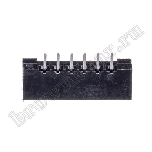 Разъем IDC 1x6 контактов под сверхплоский кабель, шаг 2.54мм FB-6 фото 5