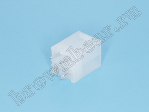 Разъем питания Mini-Fit 4 контакта, вилка на плату, шаг 4,2мм MF-4MA фото 3