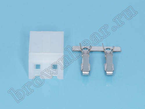 Разъем питания 2 контакта, гнездо на кабель, шаг 5.08 мм MHU-2 фото 4