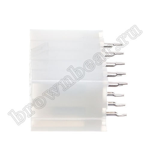 Разъем питания Mini-Fit 10 контактов, вилка на плату, шаг 4,2мм MF-10MA фото 3