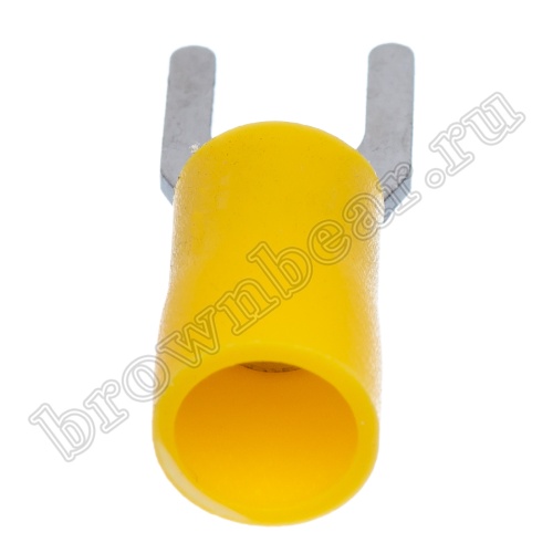 Клемма вилочная обжимная тип "U" 5.3 мм на провод 4.0 - 6.0 мм², изолированная, кратно 100шт. TYI-5.5-5 фото 5