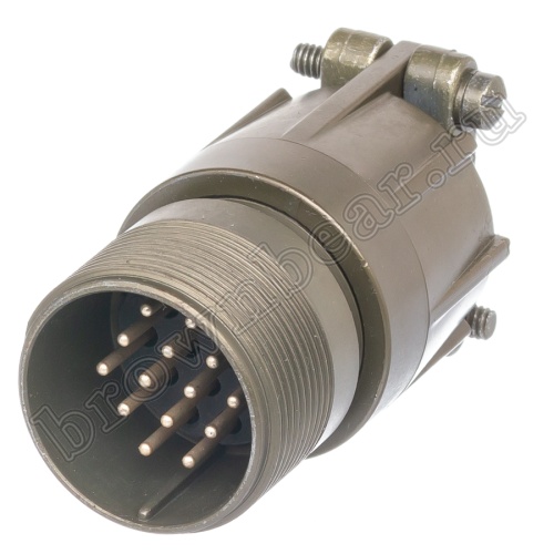 Разъём Amphenol серии MS, 14 контактов, вилка на кабель, тип 20, наружная резьба MS3101E-20-27P