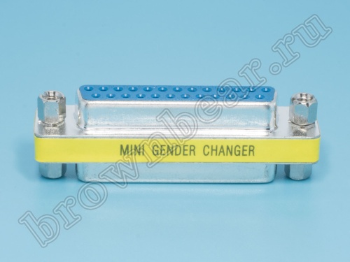 Переходник мини D-SUB 25 гнездо - D-SUB 25 гнездо GCM-25FF фото 4