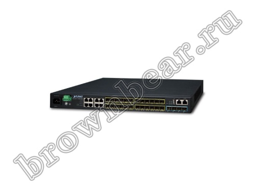 SGS-6341-16S8C4XR Управляемый L3 стекируемый коммутатор Planet, 16 портов SFP 100/1000Мбит/с, 8 портов TP/SFP 1000Мбит/с, 4 порта SFP+ 10Гб/с, с резервным питанием