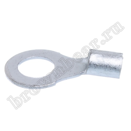 Клемма кольцевая обжимная тип "O" 5.3 мм, на провод 1.5 - 2.5 мм², неизолированная, кратно 100шт. TR-2-5 фото 5