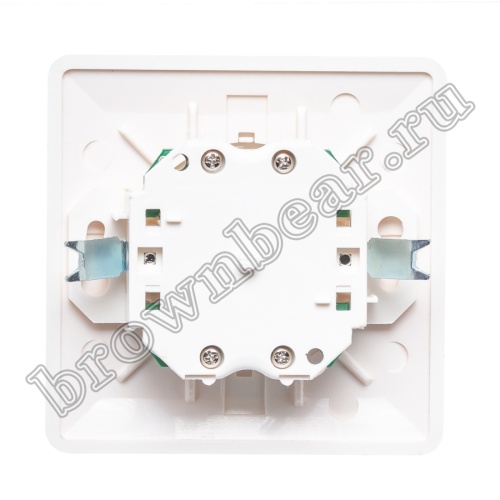 Розетка компьютерная встраиваемая двойная RJ-45, категория 6, тип KRONE, белая  фото 4