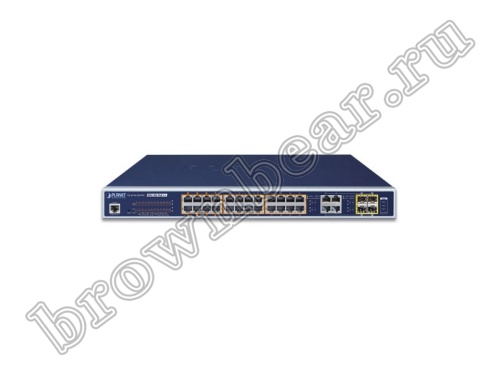GS-4210-24UP4C Управляемый L2/L4 коммутатор Planet, 24 порта 10/100/1000Мбит/с 802.3bt Ultra PoE 600Ватт, 4 combo порта RJ-45/SFP 100/1000Мбит/с фото 3