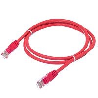 Патч-корд UTP RJ-45, категория 5e, литой, 1 метр, красный 
